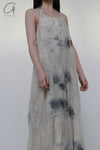 Mutedance 23 Spring/Summer Double-layer halter neck floral dress MD-MD23SS62-LUO Nude 62 PM59